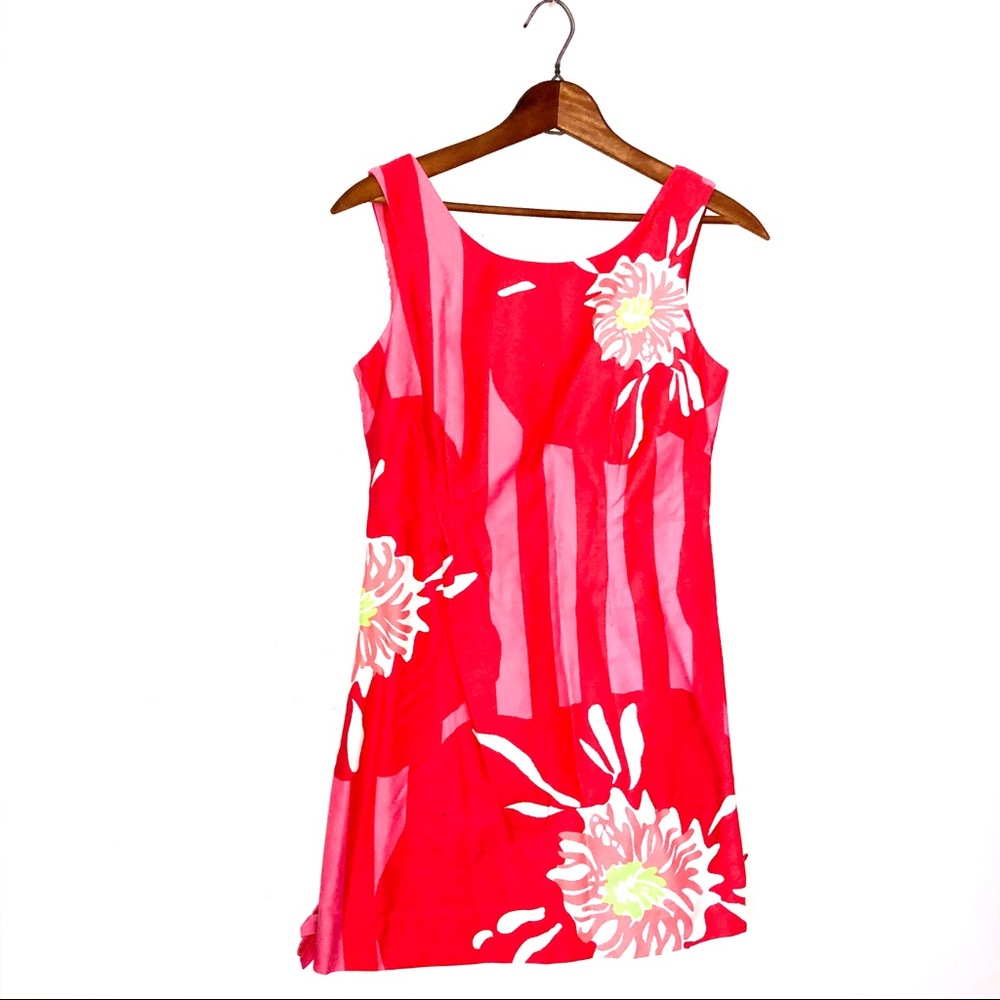 Lilly Pulitzer Pink Floral Delia Shift Dress
